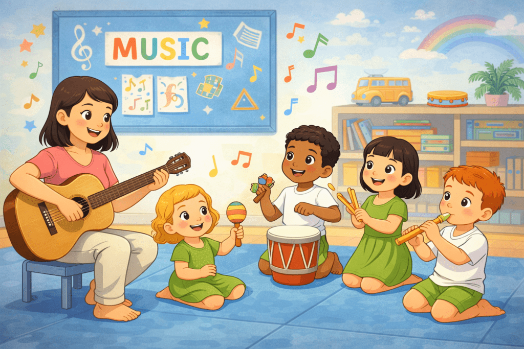 aulas de música para criançs e bebes na barra da tijuca